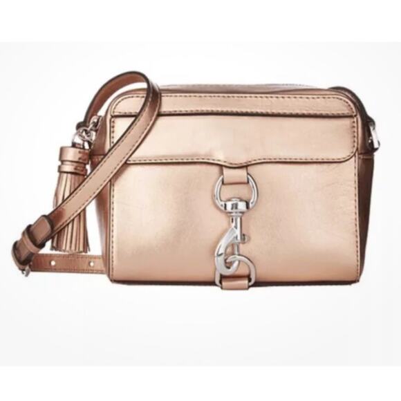 Rebecca Minkoff MAB Camera Bag Metallic Rose Gold - Picture 1 of 9